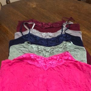 Maurices crinkled camis(5) L EUC